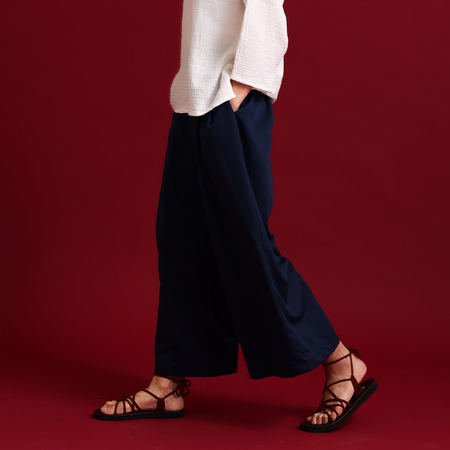 Teduh Pants - Blue Black