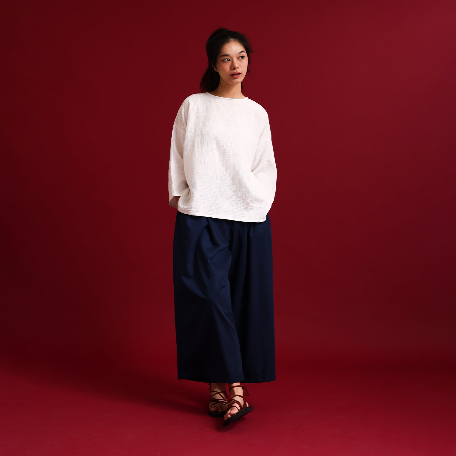 Teduh Pants - Blue Black