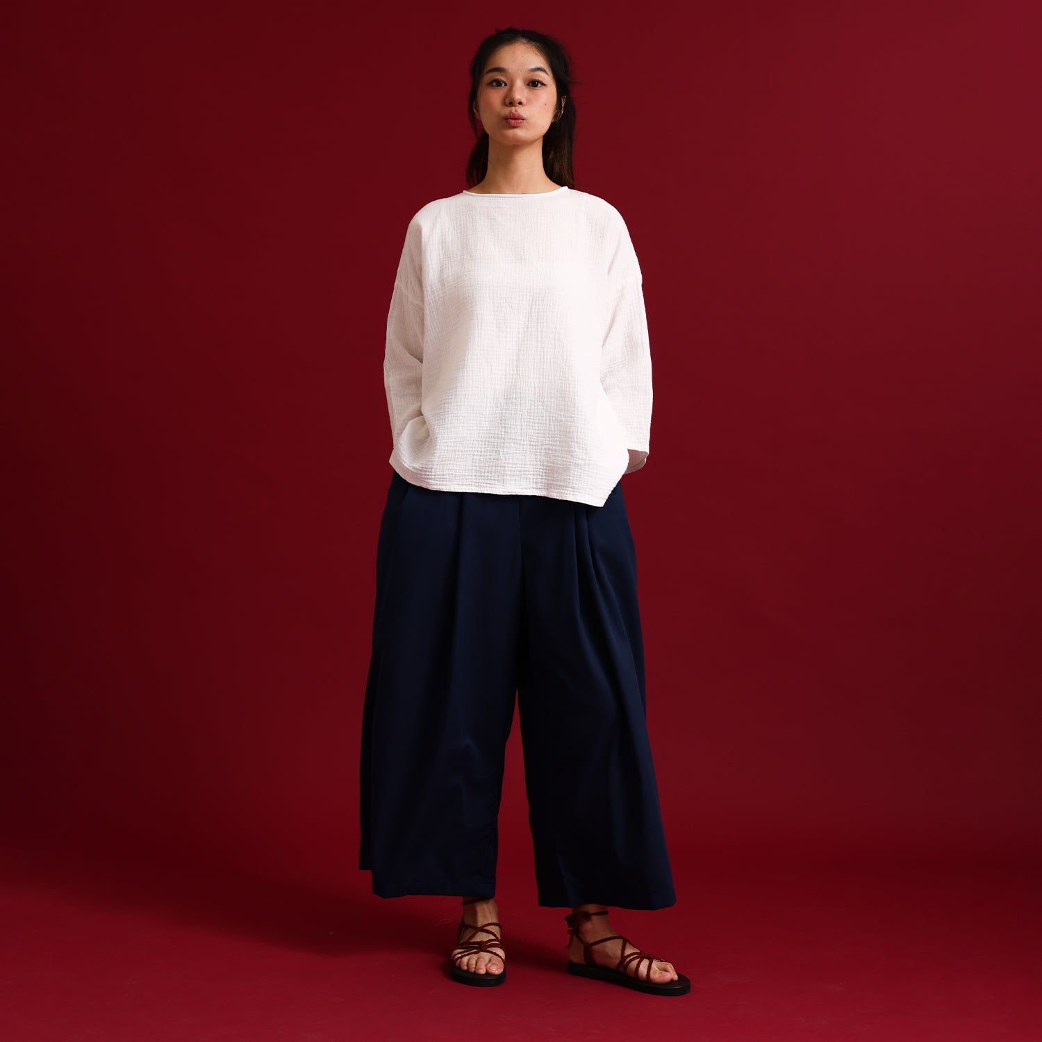 Teduh Pants - Blue Black