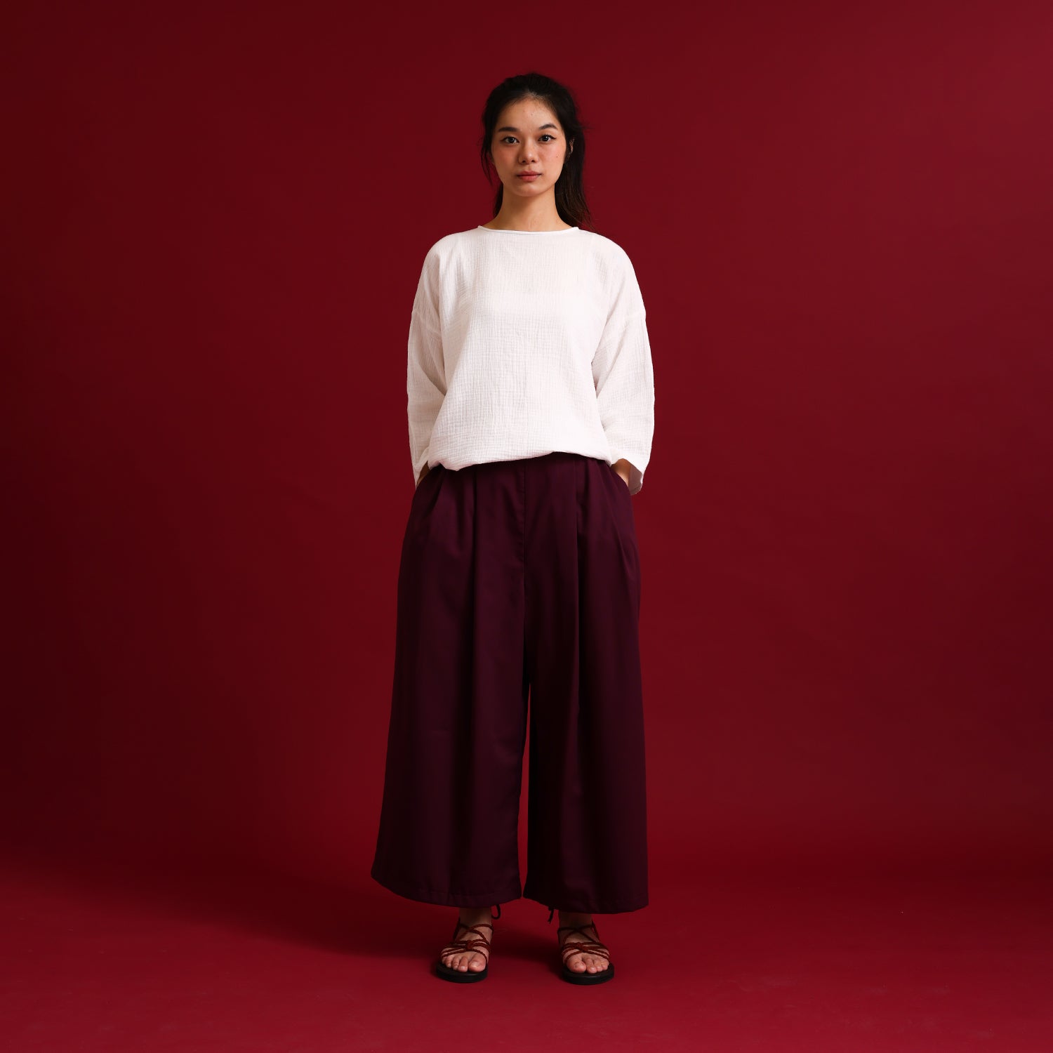 Teduh Pants - Maroon