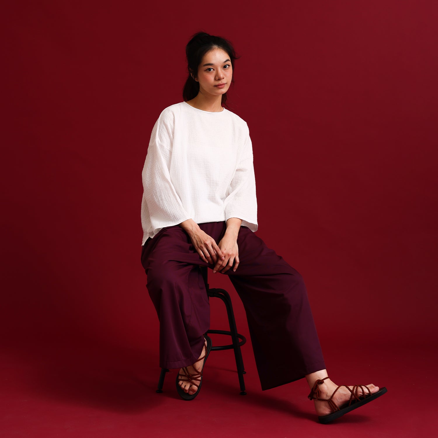 Teduh Pants - Maroon