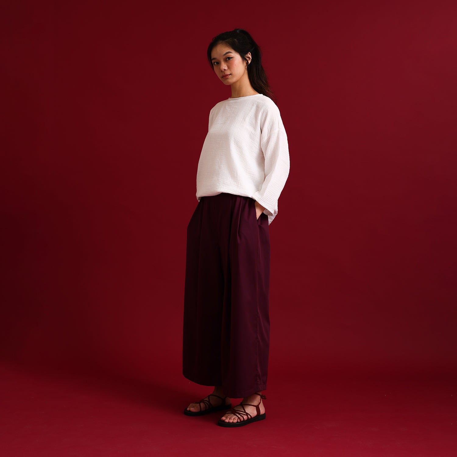 Teduh Pants - Maroon