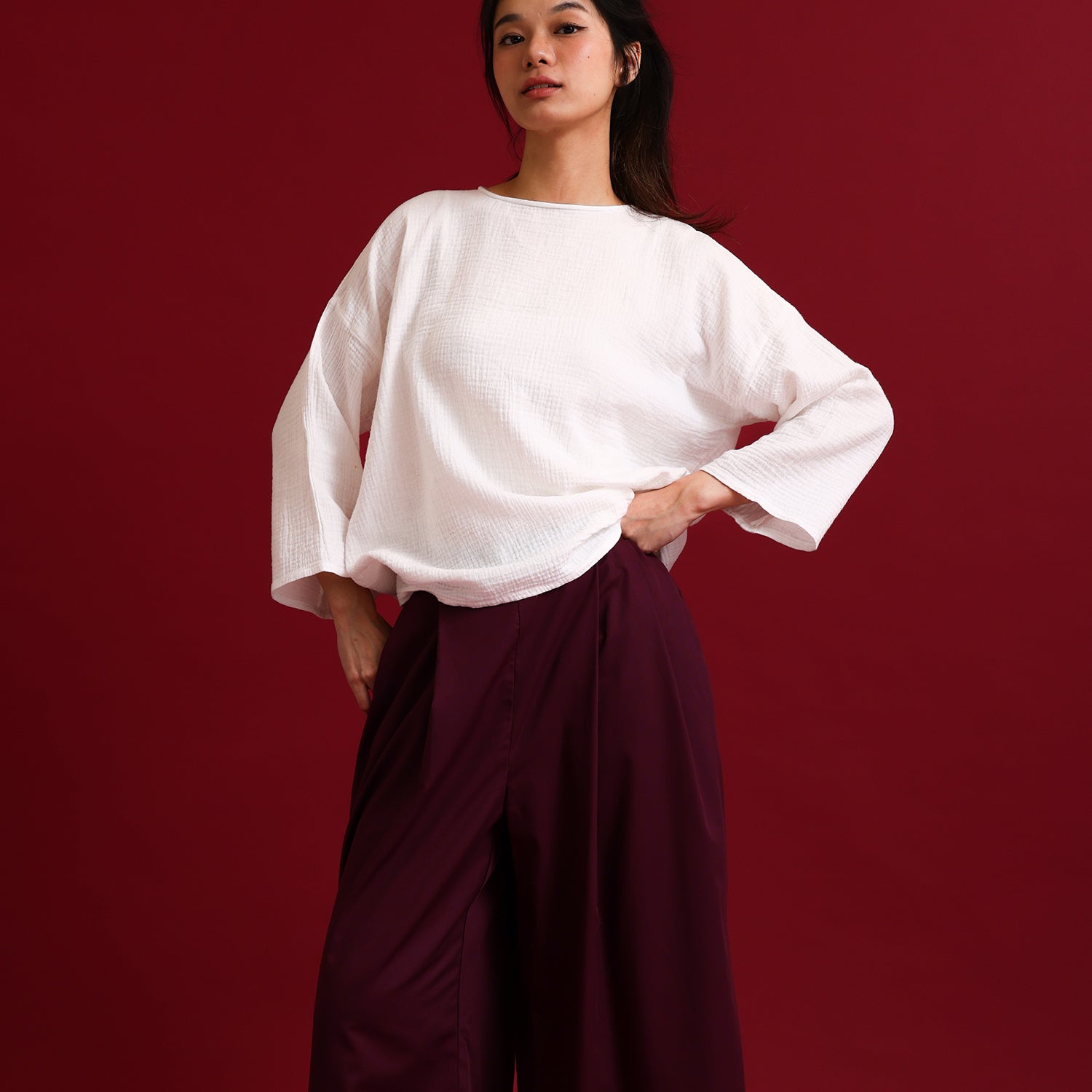 Teduh Pants - Maroon