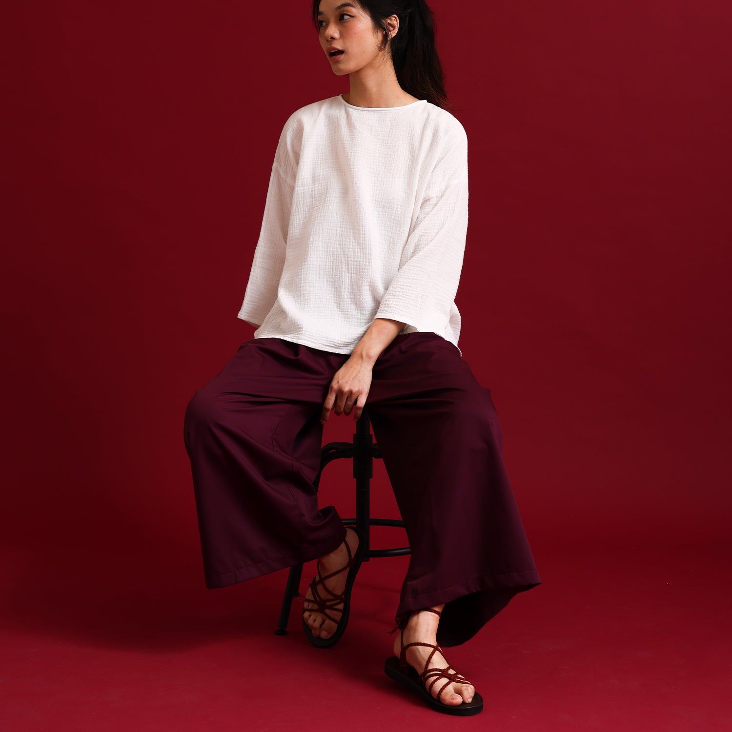 Teduh Pants - Maroon